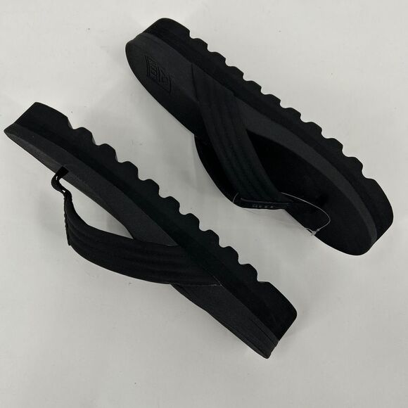 New Reef Kaia Rise Black Thong Style Flip Flops US 11 Footwear - Picture 7 of 10
